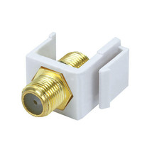 Monoprice 6542 KEYSTONE JACK - MODULAR F TYPE (WHITE) - $20.78