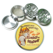 Vintage Poster D173 Aluminum Herb Grinder 2.5&quot; 63mm 4 Piece Zombies On Broadway - $16.78