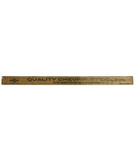 Martinsville West Va Quality Chevrolet Company Advertising Ruler Vtg 1940&#39;s - £14.25 GBP