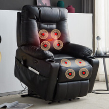 Large size Electric Power Lift Recliner Chair Sofa for Elderly - Black - £515.69 GBP