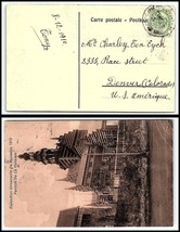 1910 BELGIUM Postcard - Brussels to Denver, Colorado USA U14 - £2.36 GBP