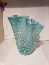 Vintage Makora Krosno Glass Vase Hand Blown In Poland - £130.88 GBP