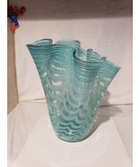 Vintage Makora Krosno Glass Vase Hand Blown In Poland - $239.84 CAD