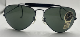 Vintage B&amp;L Ray Ban 1992 Olympics Black Aviator G-15 Lens Sunglasses Wrap Around - £474.93 GBP