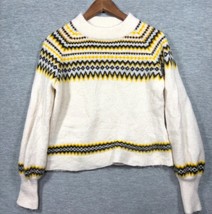 Just Female Womens Sweater M Wool Alpaca Svan Fair Isle - $356.83 MXN