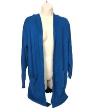 Yibock Women&#39;s Open Front Cardigan Knit Sweater Size Small Navy Blue Win... - $19.81