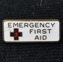 Emergency First Aid Red Cross Tiny Mini Vintage Pin - $14.34