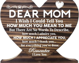 Birthday Gifts for Mom, Dear Mom Wood Sign, Remember I Love You Mom, Gif... - $24.28