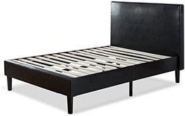 Zinus Gerard Faux Leather Upholstered Platform Bed Frame / Mattress, Twin - £153.21 GBP