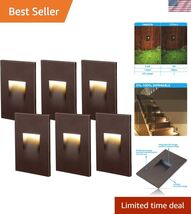 120V LED Step Lights, Dimmable 3.5W Indoor Outdoor Stair Light, 110lm, E... - $102.28