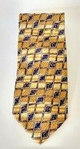 Cole Haan Geometric Square 100% Silk Hand Made  Necktie Tie USA - €11,09 EUR