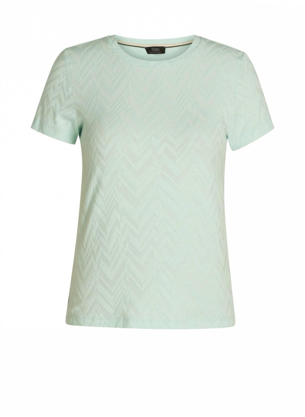 Yest Women&#39;s Renske Crew Neck Tee Pastel Blue - $42.00