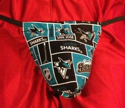 New Mens SAN JOSE SHARKS NHL Hockey Gstring Thong Male Lingerie Underwear - £15.17 GBP