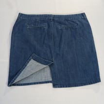 Old Navy Denim Jean Skirt Women's Size 18 Back Slit Blue Trouser Skirt RN#54023 image 2