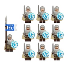 10pcs game of thrones house arryn army soldiers minifigures set lego compatible thumb200