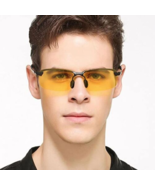 Polarized HD Night Driving Vision Glasses For Men & Women Aviator Sunglasses - £19.69 GBP