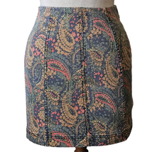 Free People Paisley Mini Skirt Size 2 - £19.49 GBP