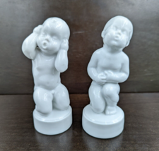 Vintage B&amp;G Bing Grondahl Porcelain 2 Baby Boy Aches Collection Figurine... - £35.83 GBP