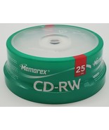MEMOREX CD-RW 25 PACK RECORDABLE REWRITABLE 80 MIN 700 MB 4x MULTI SPEED... - €16,50 EUR