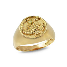 Gold Scorpio Zodiac Citrine Ring - £347.70 GBP