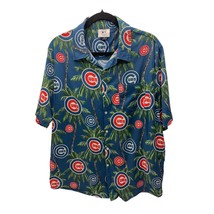 Genuine Merchandise Mens Size XL Hawaiian Shirt Button Up Chicago Cubs Baseball - £23.25 GBP