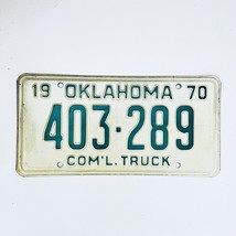 1970 United States Oklahoma Commercial Truck License Plate 403-289 - $12.28 CAD