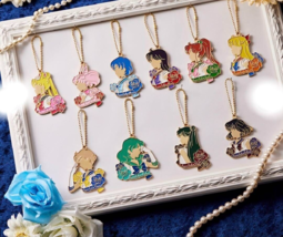 Sailor Moon Metal Charm Keychain Eternal Sailor Ichiban Kuji Banpresto Set of 10 - £89.59 GBP