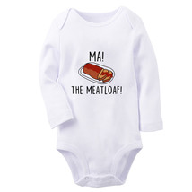 Ma! The Meatloaf Funny Romper Baby Bodysuits Newborn Jumpsuits Kids Long Outfits - £8.91 GBP