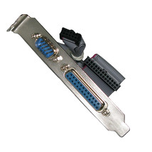 Serial Rs232 Db9 Male + Parallel Db25 Female Com Port ( Lpt ) W/ Cable &amp;... - £17.25 GBP