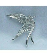 Sarah Coventry Designer Signed Jewelry Silver Tone Dove Fashion Brooch B... - £7.81 GBP