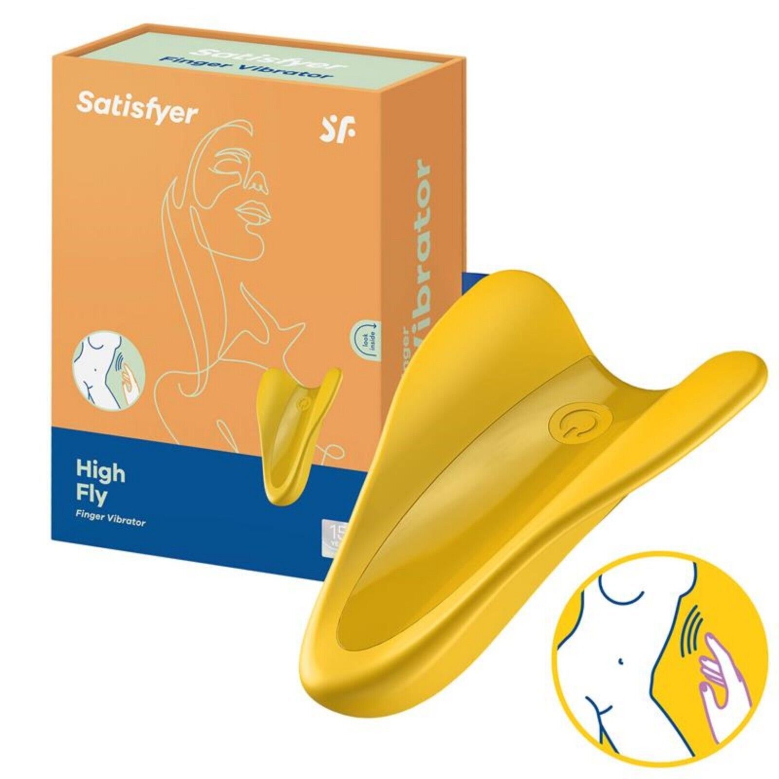 satisfyer - high fly thimble vibrator, enjoy stimulation and powerful vibrations