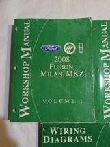 2008 Ford Fusion Milan Mkz Workshop Vol 1, 2 Set Only - £34.79 GBP