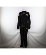 Deadstock Vtg Y2K Coogi Womens M Spell Out Stretch Denim Coveralls Fligh... - $203.03 CAD