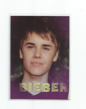 Justin Bieber 2.0 2011 Panini Foil Poster Insert Card #3 - £4.05 GBP