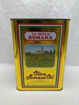 **EMPTY TIN* La Bella Romana Olive Pomace Oil Italy Tin 6&quot; X 5&quot; X 8&quot;  - £71.21 GBP