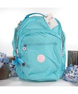 Kipling Poppy Aqua Nylon Seoul Large 15" Laptop Backpack Bag NWT - $108.41