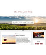 [NEW DESIGN] * WINE LOVER STORE *  blog website business for sale AUTO C... - £71.34 GBP