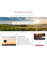 [NEW DESIGN] * WINE LOVER STORE *  blog website business for sale AUTO C... - $174.24 CAD