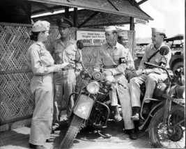 Photo of WAAC with Military Police MP Harley-Davidson Motorcycle WWII WW2 Photo - £9.28 GBP