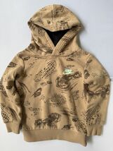 Nike Toddler Hoodie 2T Tan Pullover Sweatshirt Boys Girls Graphic Logo Kids - $12.87