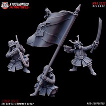 Shi Gun-Tai Infantry Command Group * Grim Dark * Sci-Fi Miniatures Proxy Army 32 - £5.58 GBP