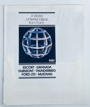 1981 Ford Escort, Granada Dealer Showroom Sales Brochure Guide Catalog - $9.45