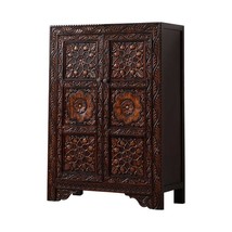 Vintage Southeast Asian Solid Wood Entryway Cabinet  Thai Style Chaji R... - $1,399.00