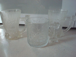Vintage McDonald&#39;s  Flintstones Glasses, Lot of 3 New 1993 - £22.51 GBP