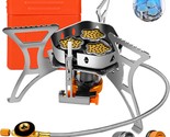 Foldable, Windproof Camping Gas Stove For Hiking And Picnics, 6800W, Car... - $34.92