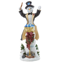 Lenox Pencil Snowman Figurine Snowy Maestro Squirrels Birds Conductor 20... - £66.77 GBP