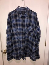 NWT Jackson Hole Flannel Shirt Plaid Mens XL Button Down Authentic Comfort Wear - £12.41 GBP