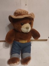 Vintage SMOKEY The Bear 1985 Stuffed Teddy Plush Animal 12&quot; Three Bears Inc - £11.15 GBP
