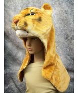 Kids Lion Costume Headpiece Plush Drape Lioness Warrior Safari Cub King ... - $707.34 MXN