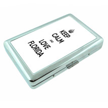 Florida Keep Calm D2 Silver Metal Cigarette Case RFID Protection Wallet - $16.78